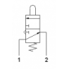 Microventil 3/2 NO - 315 MGV filet M5 cu parghie verde