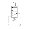 Microventil 3/2 NO - 315 MGN filet M5 cu parghie neagra