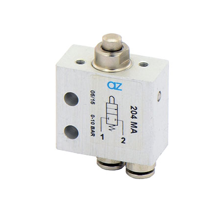 Microventil 2/2 NC - 204 MA  push-in tub Ø4 cu tija
