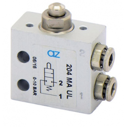Microventil 2/2 NC - 204 MA UL  push-in tub Ø4 cu tija