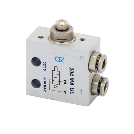 Microventil 2/2 NC - 204 MA UL  push-in tub Ø4 cu tija