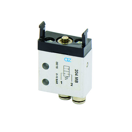 Microventil 2/2 NC - 204 MB push-in tub Ø4