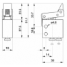Microventil 2/2 NC - 204 MS cu levier unidirectional , push-in tub Ø4