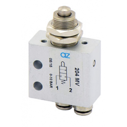 Microventil 2/2 NC - 204 MV cu Prindere Panou push-in tub Ø 4