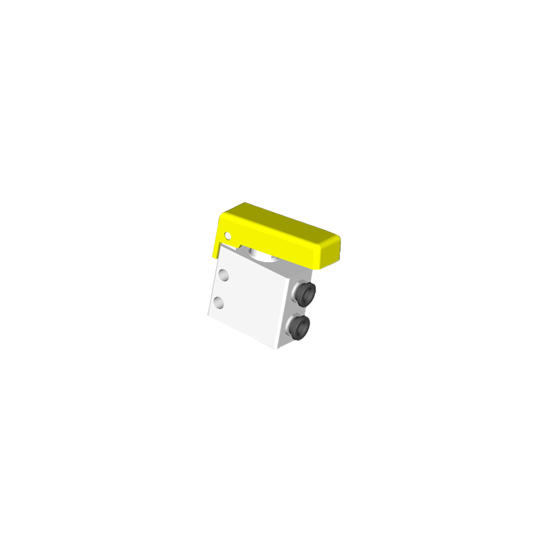 Microventil 2/2 NC - 204 MGG UL push-in tub Ø4 cu parghie galbena