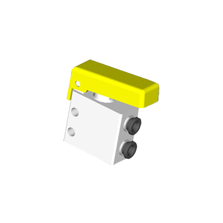 Microventil 2/2 NC - 204 MGG UL push-in tub Ø4 cu parghie galbena