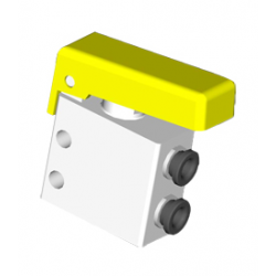 Microventil 2/2 NC - 204 MGG UL push-in tub Ø4 cu parghie galbena