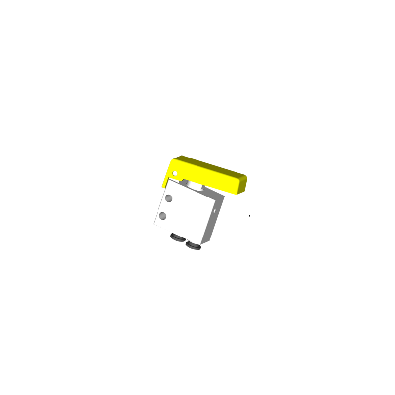 Microventil 2/2 NC - 204 MGG  push-in tub Ø4 cu pargie galbena