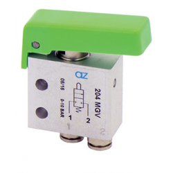 Microventil 2/2 NC - 204 MGV  push-in tub Ø4 cu parghie verde