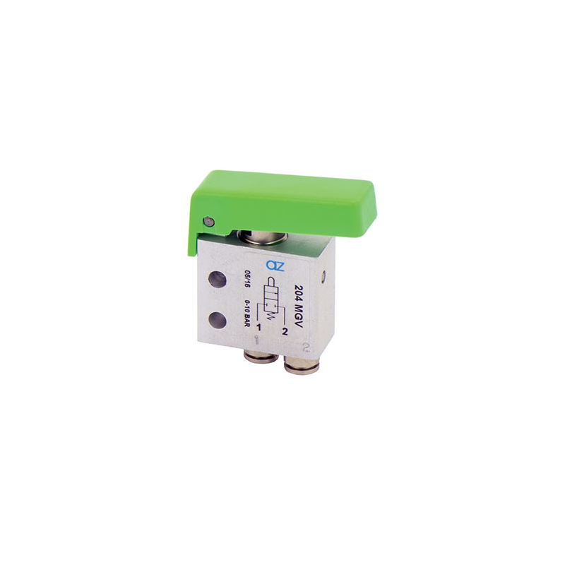 Microventil 2/2 NC - 204 MGV  push-in tub Ø4 cu parghie verde