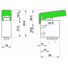 Microventil 2/2 NC - 204 MGV  push-in tub Ø4 cu parghie verde