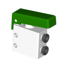Microventil 2/2 NC - 204 MGV UL push-in tub Ø4 cu parghie verde