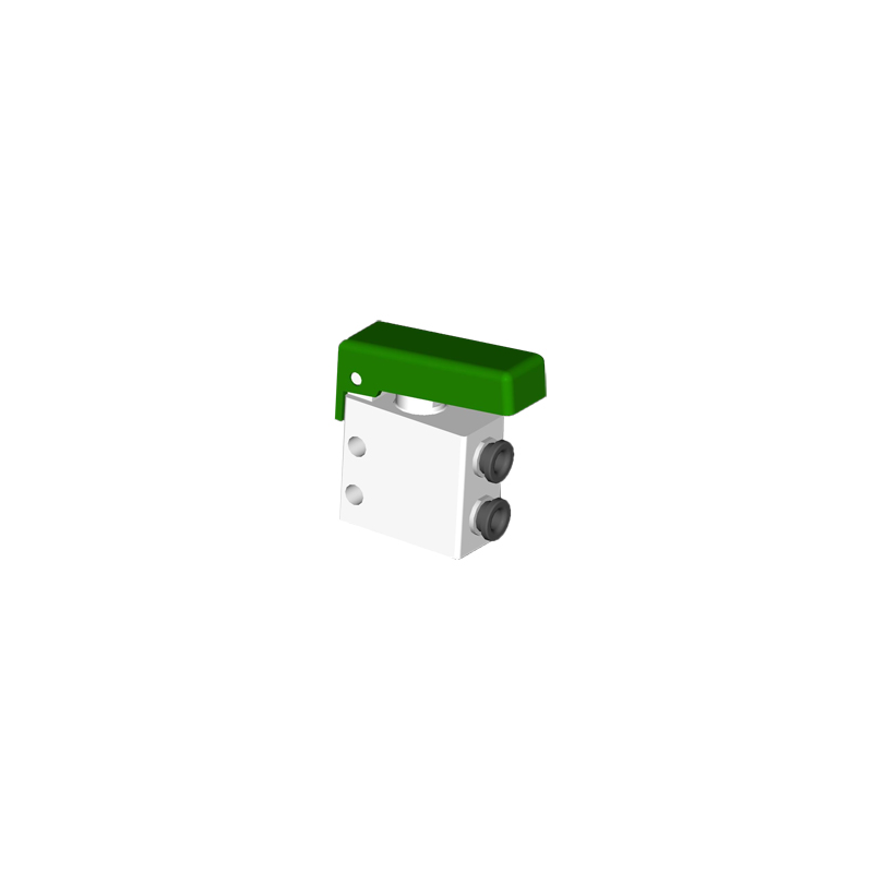 Microventil 2/2 NC - 204 MGV UL push-in tub Ø4 cu parghie verde