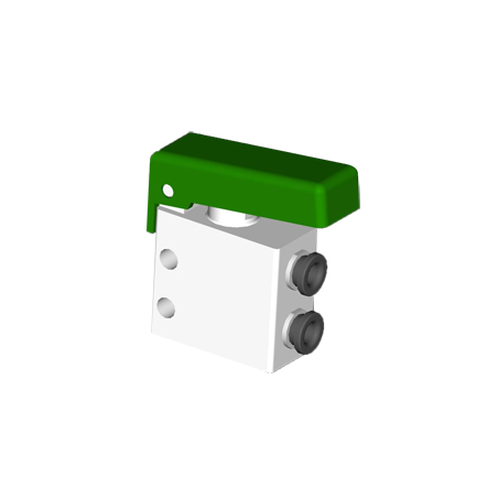 Microventil 2/2 NC - 204 MGV UL push-in tub Ø4 cu parghie verde