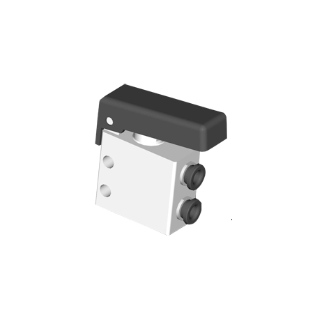 Microventil 2/2 NC - 204 MGN UL push-in tub Ø4 cu parghie neagra