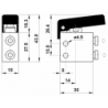 Microventil 2/2 NC - 204 MGN UL push-in tub Ø4 cu parghie neagra