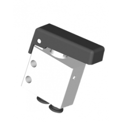 Microventil 2/2 NC - 204 MGN push-in tub Ø4 cu parghie neagra