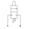 Microventil 2/2 NC - 205 MA filet M5 cu tija