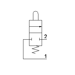 Microventil 2/2 NC - 205 MA UL filet M5 cu tija