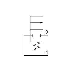 Microventil 2/2 NC - 205 MB UL filet M5