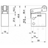 Microventil 2/2 NC - 205 MR cu levier si rola filet M5