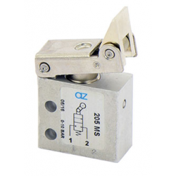 Microventil 2/2 NC - 205 MS cu levier unidirectional , filet M5