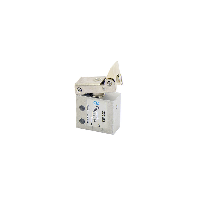 Microventil 2/2 NC - 205 MS cu levier unidirectional , filet M5