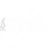 Microventil 2/2 NC - 205 MS UL cu levier unidirectional , filet M5