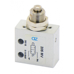 Microventil 2/2 NC - 205 MV cu tija , prindere panou filet M5