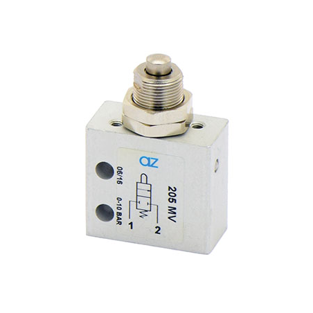 Microventil 2/2 NC - 205 MV cu tija , prindere panou filet M5