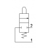 Microventil 2/2 NC - 205 MV UL cu tija , prindere panou filet M5
