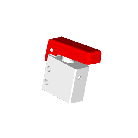 Microventil 2/2 NC - 205 MGR filet M5 cu parghie rosie