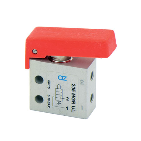 Microventil 2/2 NC - 205 MGR UL filet M5 cu parghie rosie