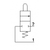 Microventil 2/2 NC - 205 MGR UL filet M5 cu parghie rosie