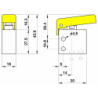 Microventil 2/2 NC - 205 MGG filet M5 cu parghie galbena