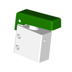 Microventil 2/2 NC - 205 MGV filet M5 cu parghie verde