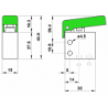 Microventil 2/2 NC - 205 MGV filet M5 cu parghie verde