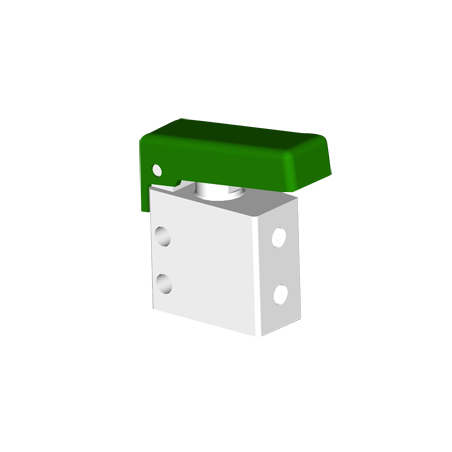 Microventil 2/2 NC - 205 MGV UL filet M5 cu parghie verde