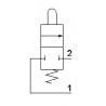 Microventil 2/2 NC - 205 MGV UL filet M5 cu parghie verde