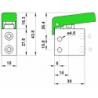 Microventil 2/2 NC - 205 MGV UL filet M5 cu parghie verde