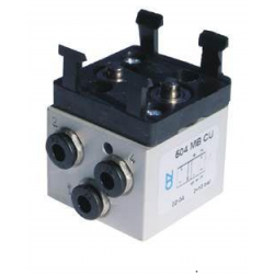 Microventil 5/2 - 504 MB CU,push-in tub  Ø4