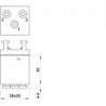 Microventil 5/2 - 504 MB CU US,push-in tub Ø4 , corp unic , iesiri jos