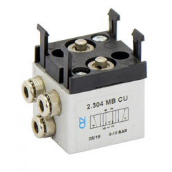Microventil 5/3 centru deschis - 2.304 MB CU push-in Ø 4