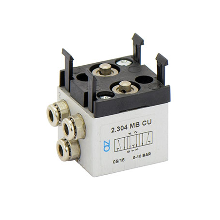 Microventil 5/3 centru deschis - 2.304 MB CU push-in Ø 4