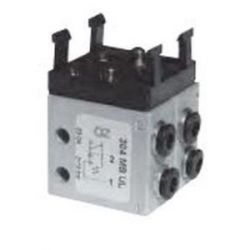 Microventil 5/3 centru in presiune - 2.314 MB UL push-in Ø4
