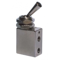 Microventil 3/2 NC cu Levier filet M5 bistabil