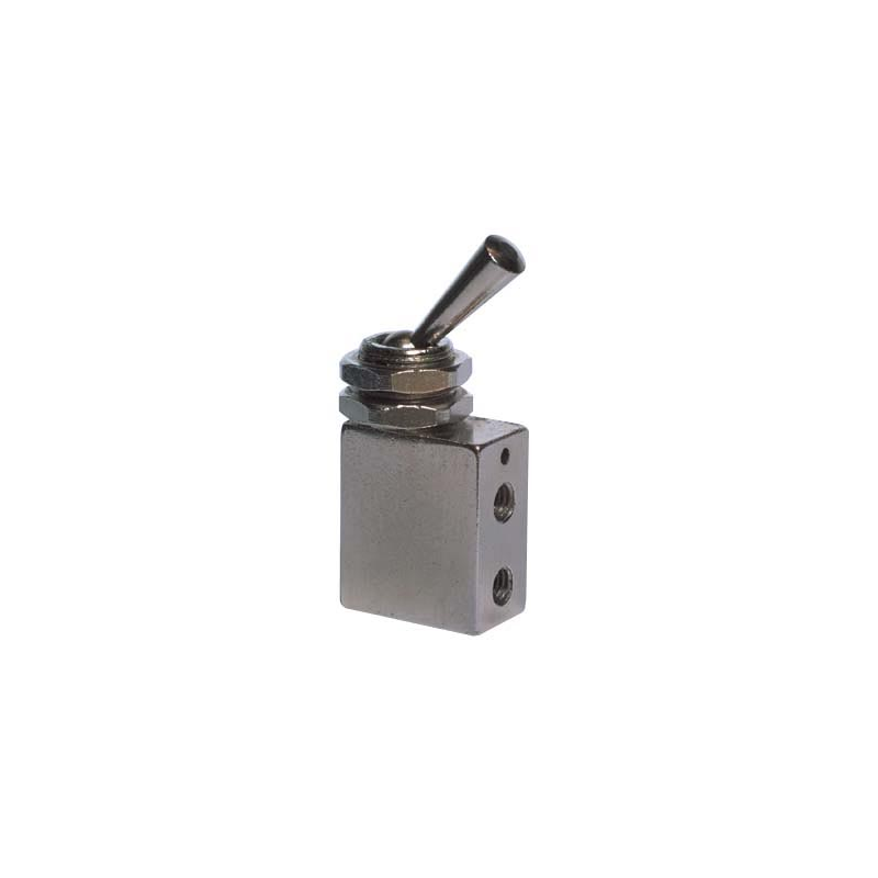 Microventil 3/2 NC cu Levier filet M5 bistabil