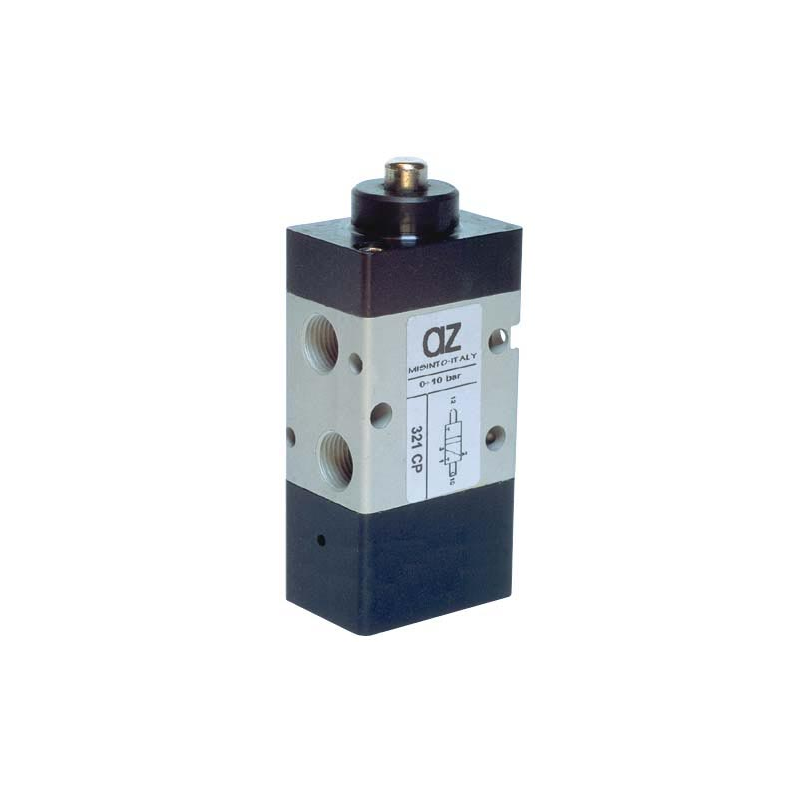 Microvalva 3/2   1/8"  - 321 CP cu tija si revenire pneumatica