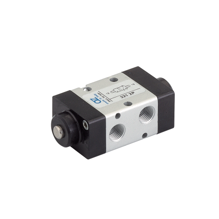 Microvalva 3/2    1/8" - 321 2P cu dubla actionare mecanica