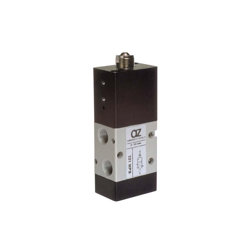 Microvalva 3/2 NC - 321 MPS servopilotata, revenire cu arc
